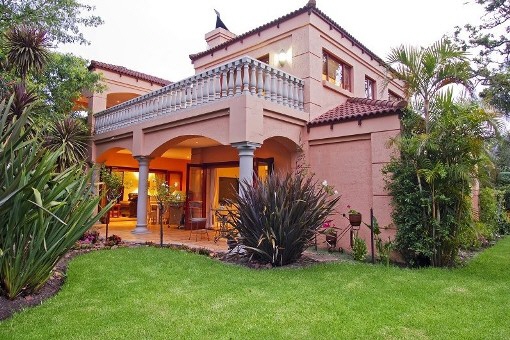 Terrace with big garden