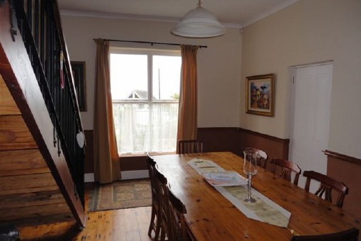 Rustic dining area