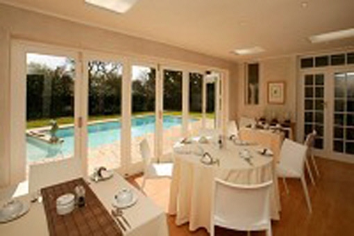 Breakfast area in the guesthouse